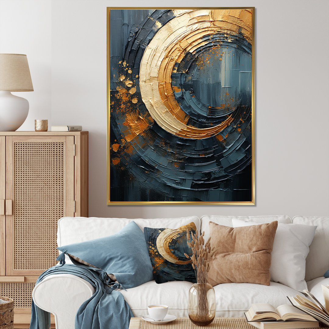 " Golden Twilight Spiral I " Design Art 