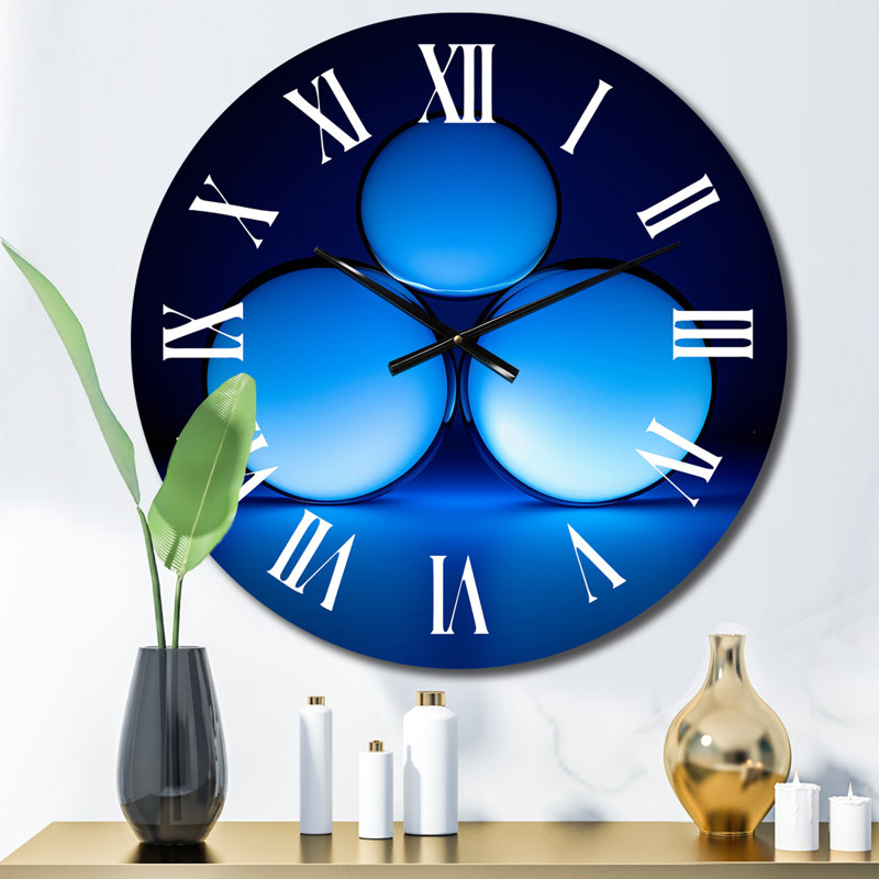 Horloge murale en métal Lutherson, Moyenne