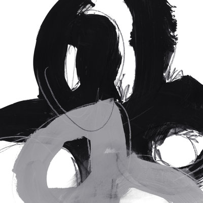 Monochrome II 1 Piece Wrapped Canvas Painting