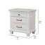 Table de chevet 3 tiroirs Leyne, gris vieilli 26 pouces