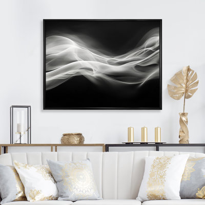 Noir blanc abstrait contemplatif III - impression