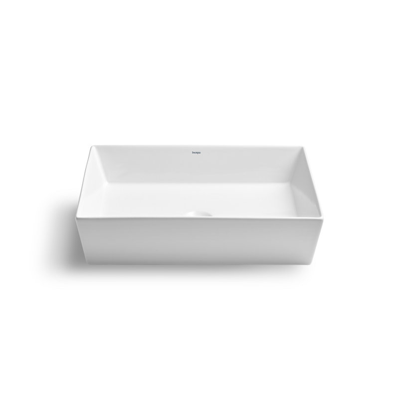 Cheviot Products 14.25'' Vitreous China Rectangular Bathroom Sink, Glossy White