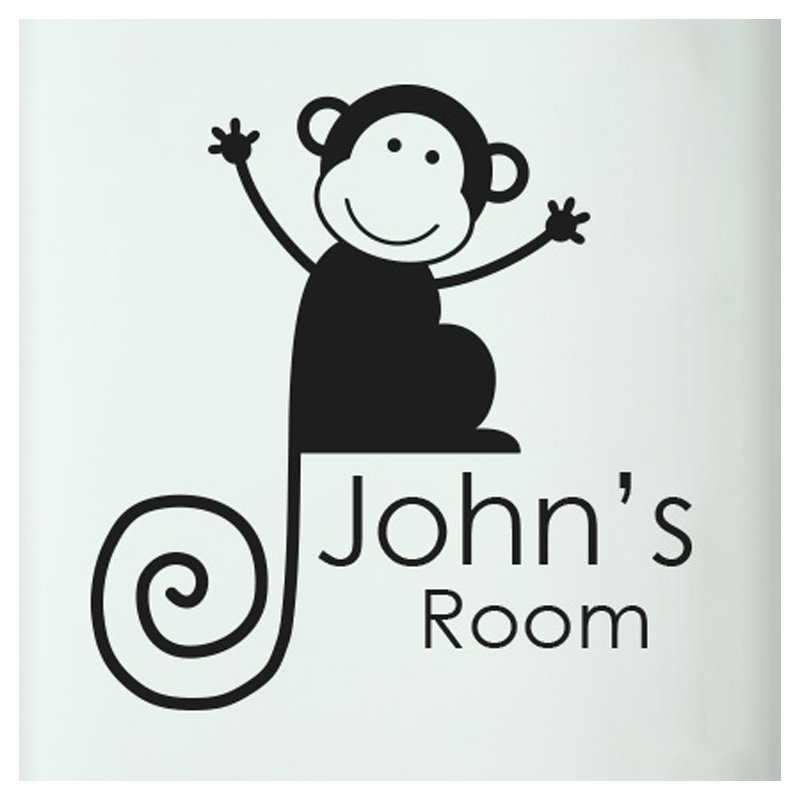Animals Wall Decal, Black