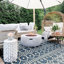 Tapis d'intérieur / extérieur bleu Marshanna-59721905