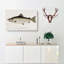 Male Land Locked Salmon by Sherman F. Denton - Wrapped Canvas Painting Print-55362460