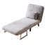 Fauteuil-lit convertible de 31,5 po, canapé-lit à trois volets avec dossier et coussin réglables, canapé-lit de loisirs avec structure en acier robuste pour la maison et le bureau, fauteuil-lit confortable