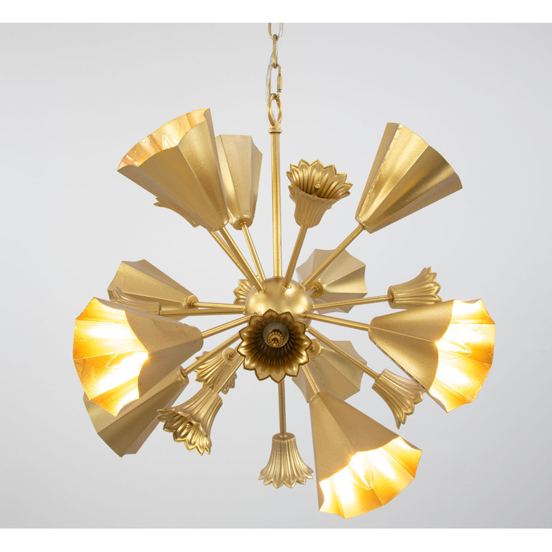 Donatello 10 - Light Chandelier, Gold