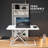 White Single Top Desk Riser