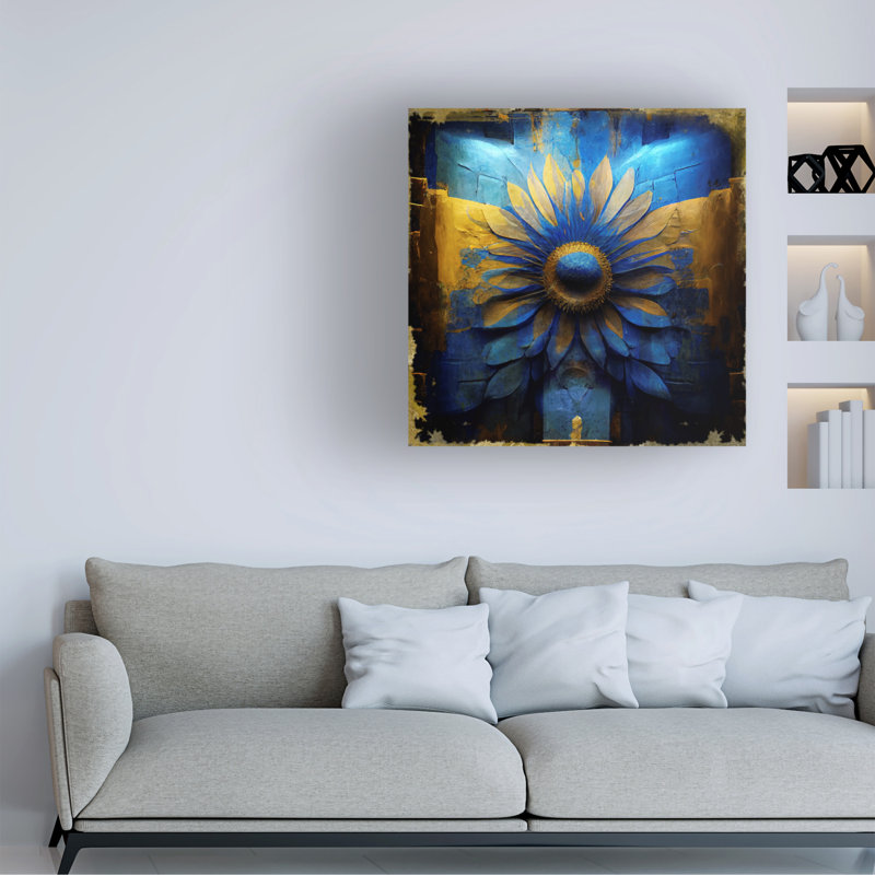Art sur toile Sasha Sun God I, H 14 po x l 14 po