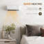 17 Stories 1000 Watt 6824 BTU Electric Wall Mounted Space Heater with Adjustable Thermostat and with Digital Display