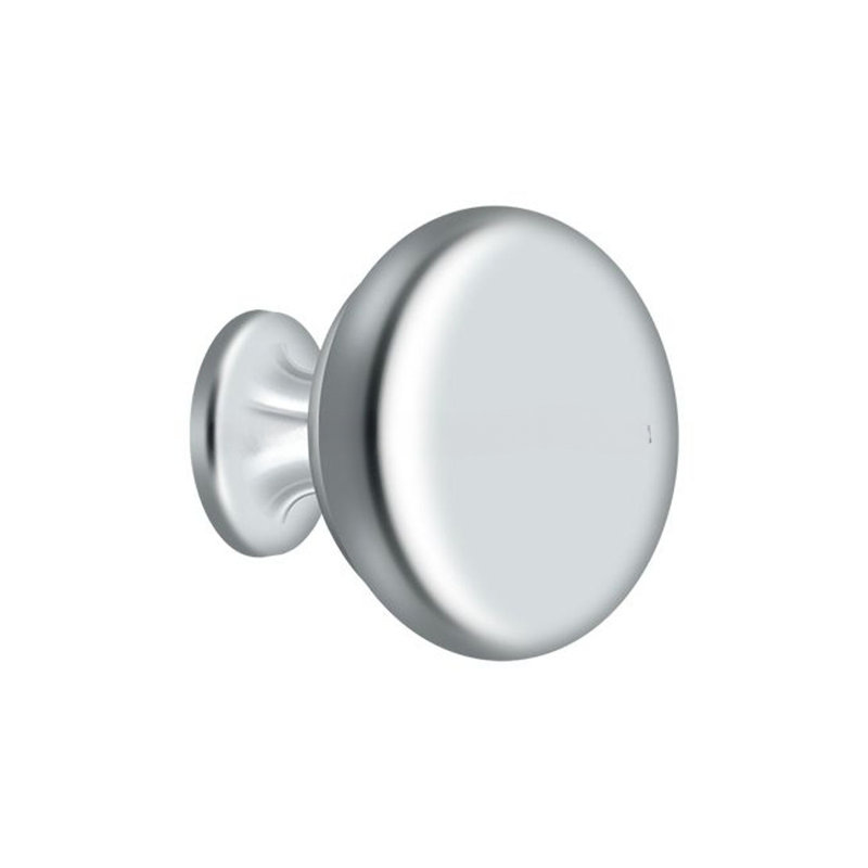 Mushroom Knob, Polished Chrome