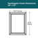 Delta Rectangular Standard Flush Mount Framed Glass Bathroom/Vanity Mirror