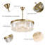 Kellise 8 - Light Dimmable Drum Chandelier