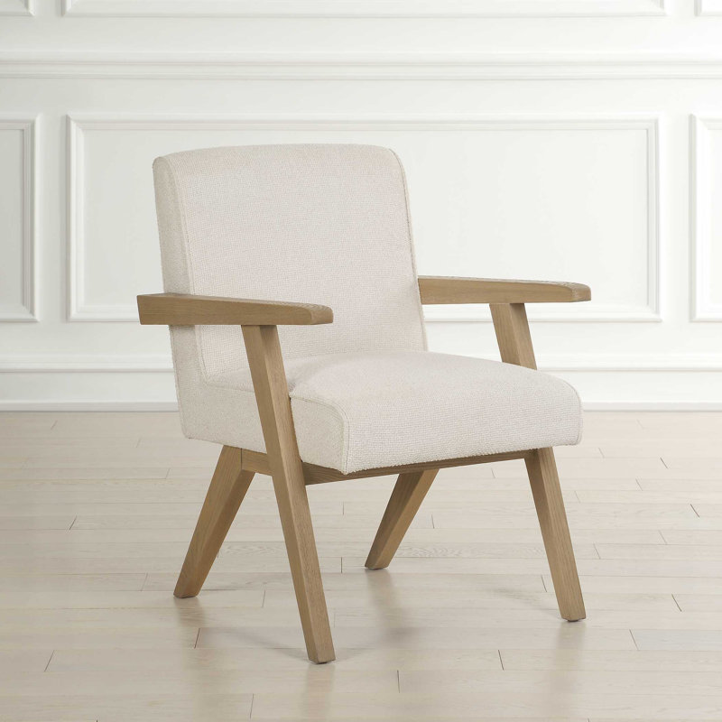 Chaise de salle à manger blanche Uttermost Blakely