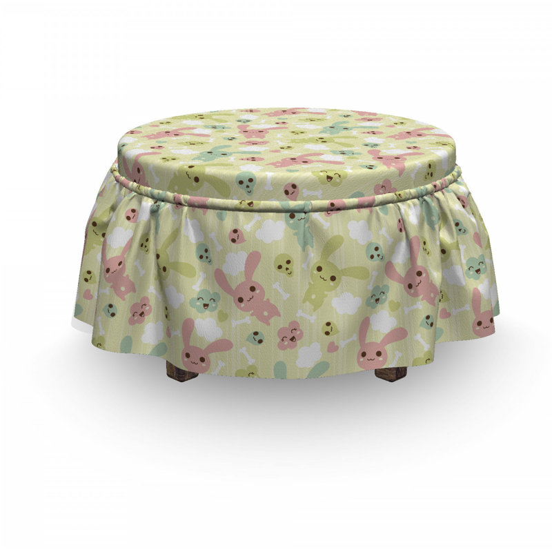 Housse pour repose-pieds bunnies clouds et os
