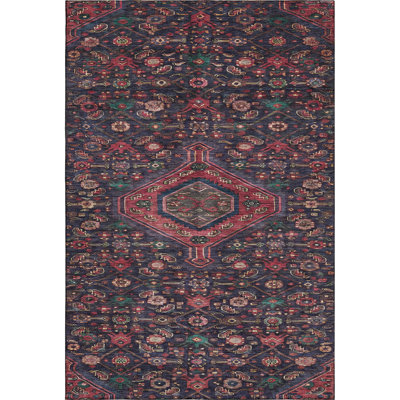 Premium Machine Washable Larock AMF1225 Medallion Rug
