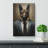 German Shepherd in a Suit Painting No.2 - No Frame Print-2074728764