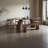 Rectangular Grey Rock Plate Solid Wood Dining Table-654155580
