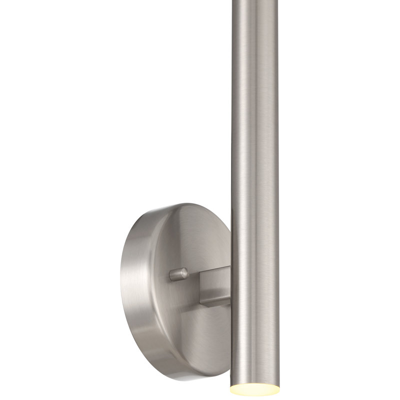 Galanti Armed Sconce, Brushed Steel