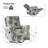Adella 34'' W Rocking Swivel Nursery Recliner-86675459
