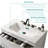 Integrated White Ceramic Basin, Drain Not Included