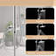 Height Adjustable Shower Riser Rail Kit with 25 cm Rainfall Shower Head, 3 Modes Handheld Shower Head