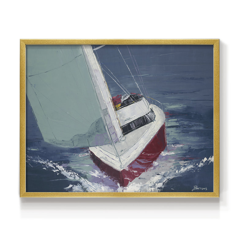 Jour de voile - impression encadrée - réaménageable, H 16 po x l 20 po