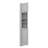 Corner Tall Storage Cabinet With 2 Doors 3 Shelves And An Exposed Shelf-440995663