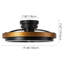 Farmhouse Ceiling Fan With LED Light Fandelier