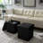 Besma Faux Leather Ottoman-91534286