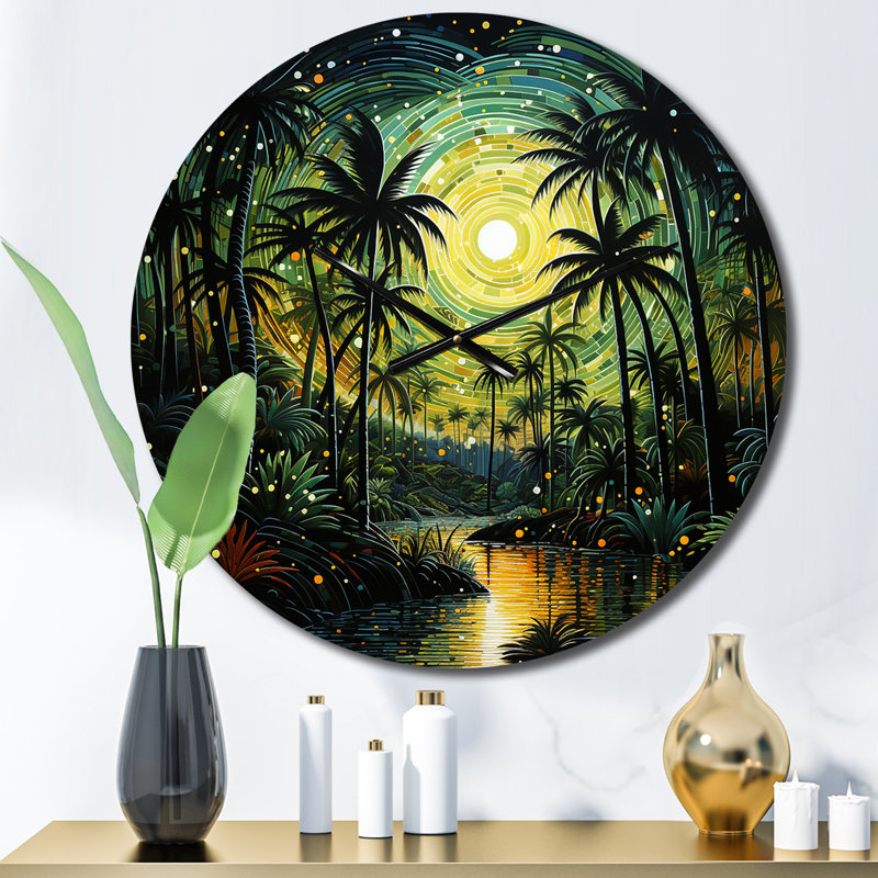 Kaarlo - Horloge murale florale, Petit