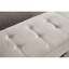 Banc repose-pieds 59 po avec rangement en tissu beige