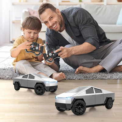 Silver Cybertruck RC Car, Remote Control Toy for Kids 8-12 Year Old Christmas Birthday Gift
