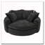 Fauteuil d'appoint rembourré en tissu chenille-928499250