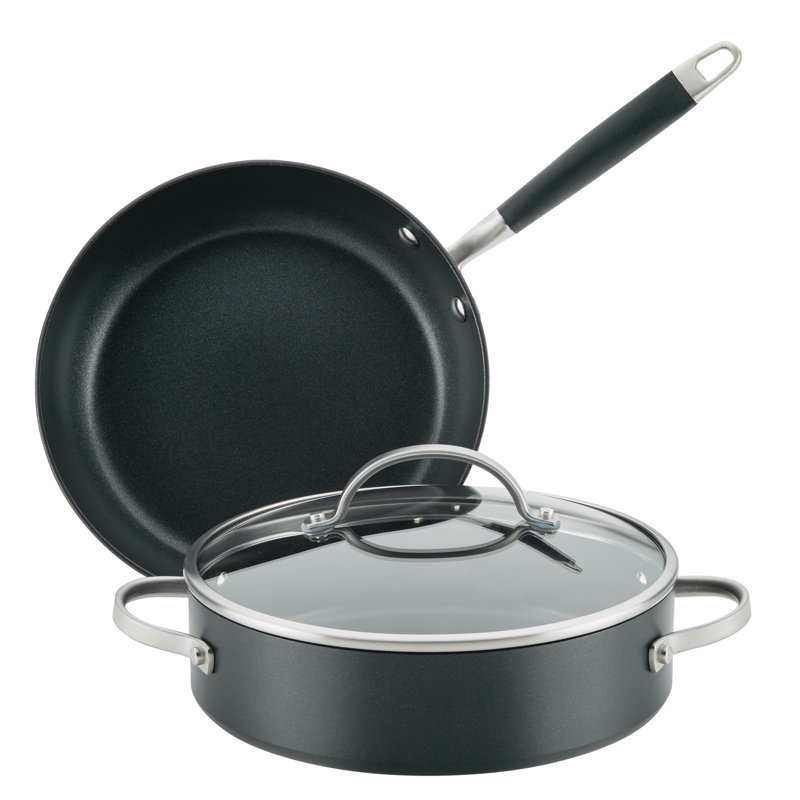 Onyx Nonstick Aluminum 3-Piece Cookware Set with Lid
