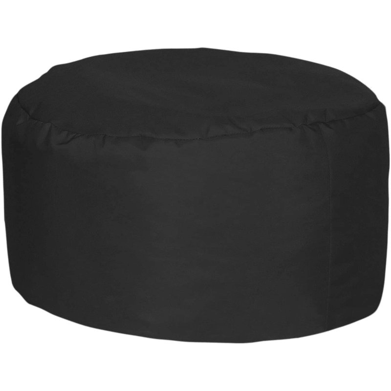 Outdoor Friendly Classic Bean Bag, Black, Beans