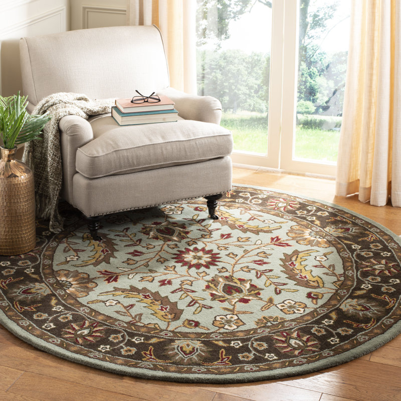 Cranmore Hand Tufted Wool Oriental Rug, Round 6'
