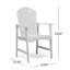 Ensemble de 2 chaises de salle à manger d'extérieur résistantes aux intempéries en bois d'acacia Adirondack-123985562