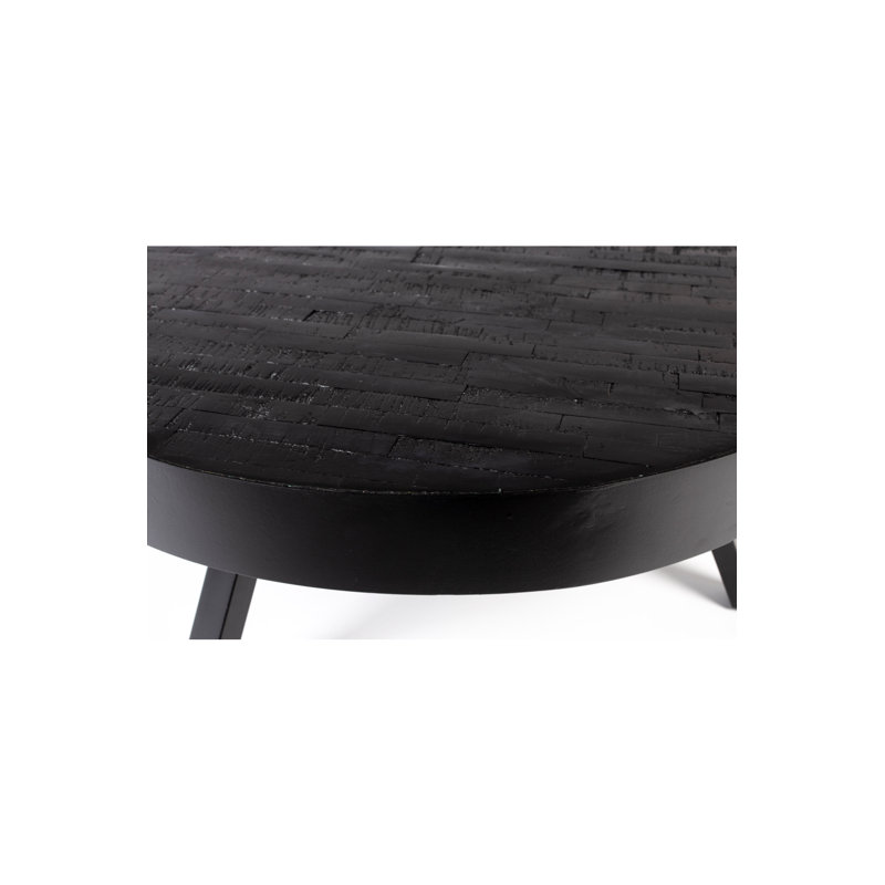 Suri Solid Wood Coffee Table, 32" H x 32" L x 32" W, Black