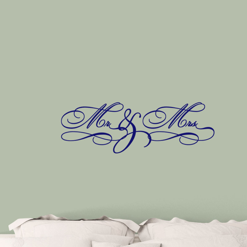 Text & Numbers Non-Wall Damaging, Navy Blue
