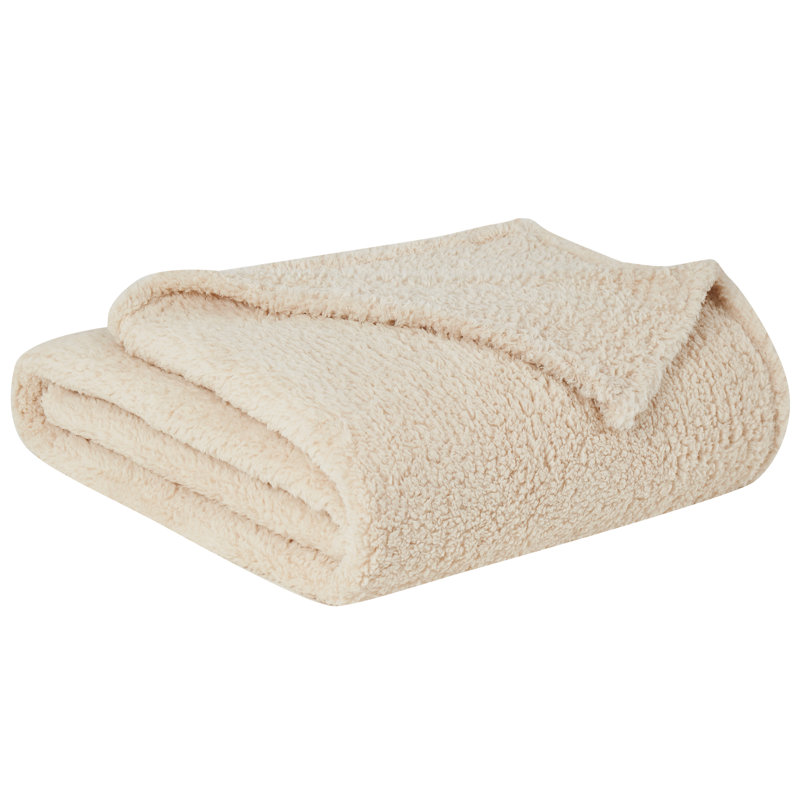 Hand Woven Throw Blanket, Twin XL, Ivory