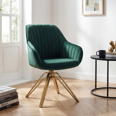 Upholstered Swivel Accent Chair