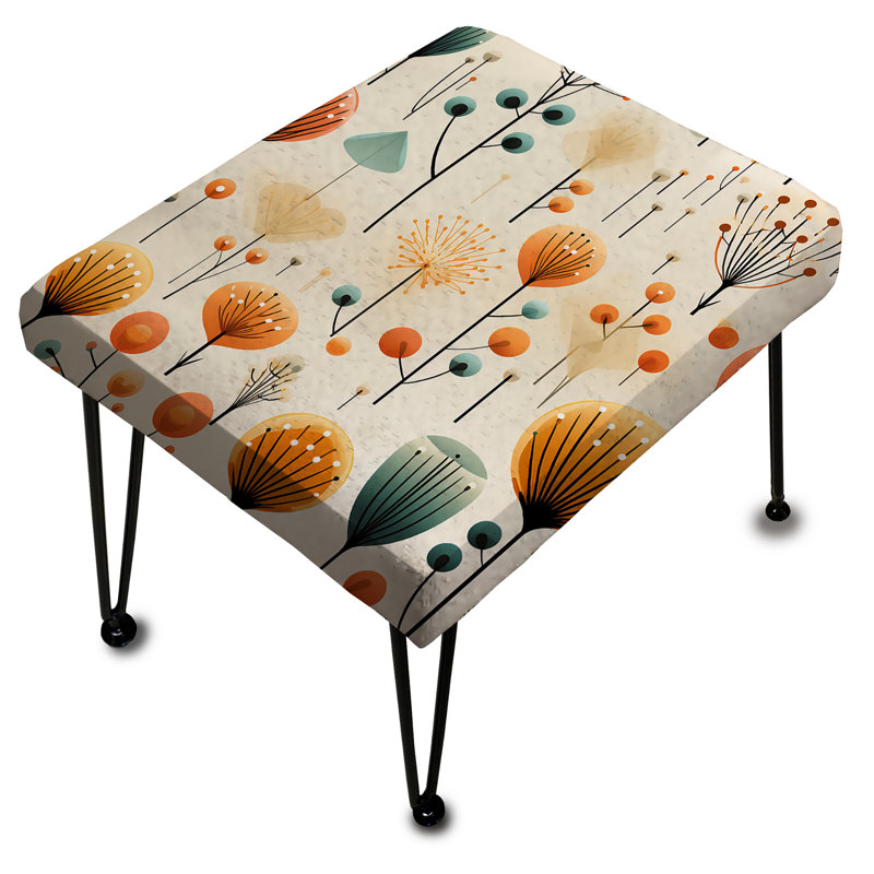 Scandinavian Midcentury Delight - Repose-pieds rectangulaire Mid-Century