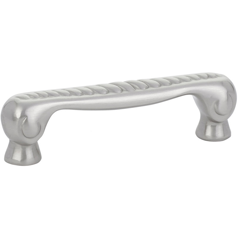 Poignée arche 4 po en corde, Nickel satiné, 3"