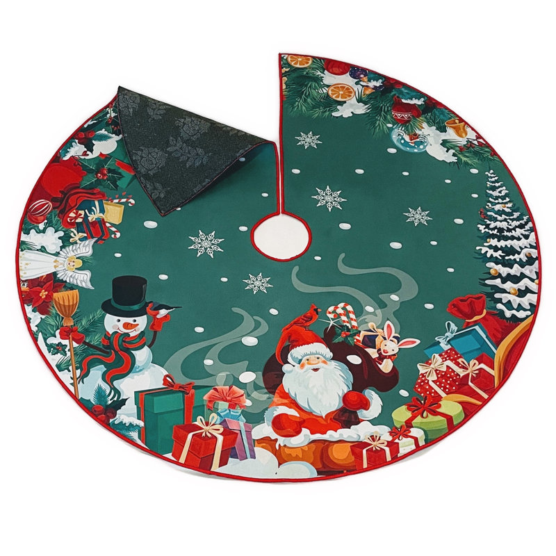 Santa Chimney Tree Skirt, 48" Round