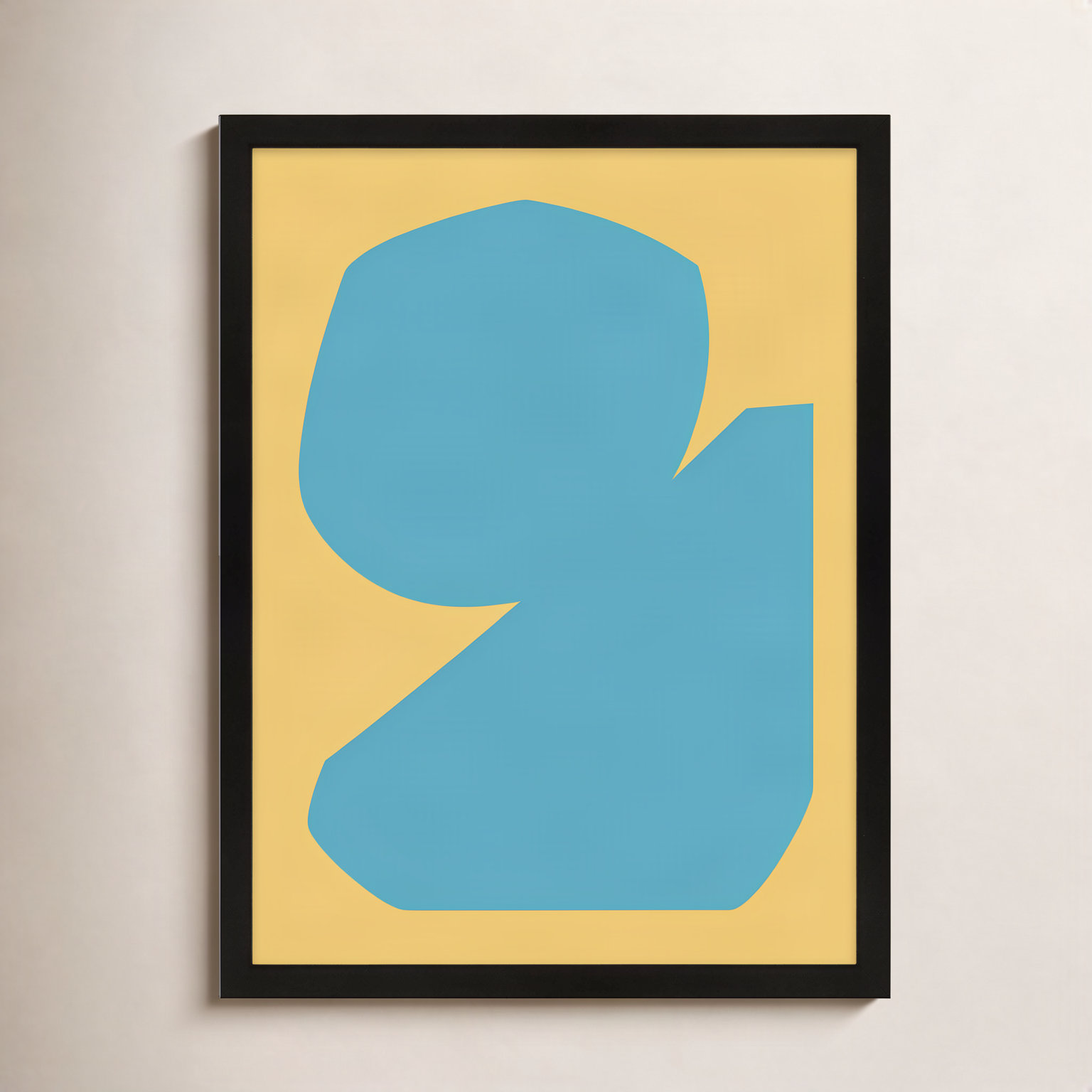 Blue Study 2 by Michael Kempen, Black Framed, 30"H x 24"W x 1.25"D