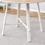 Ensemble de table et de chaises, bureau en panneau de fibres à densité moyenne, pieds de table en métal blanc, stable et magnifique, convient à la plupart des styles de maison. Table à manger moderne et simple, sièges confortables.