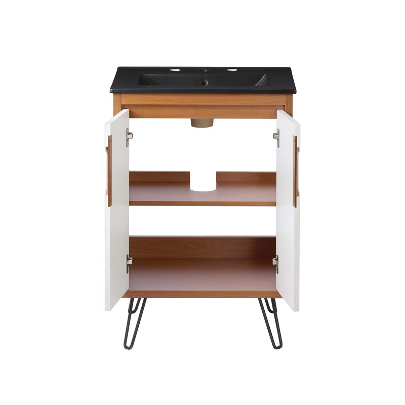 Meuble-lavabo de 24 po Modway Energize, Noir