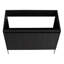 Meuble-lavabo autoportant de 91 cm (36 po), chêne foncé - Rangement à panneaux étanches, avec portes amorties