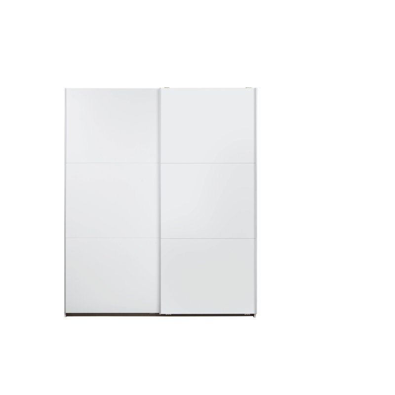 Santiago sliding door wardrobe, 210cm H x 175cm W x 59cm D, Basic, White